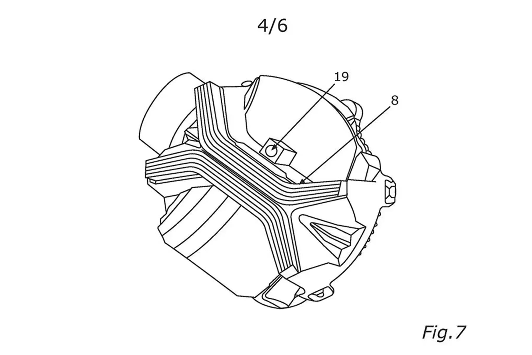 The patent shows a camera