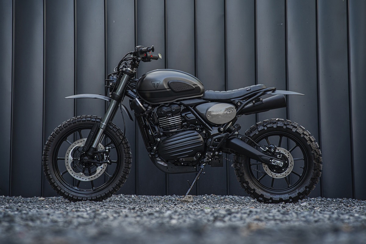 Triumph 400X "Diabolus Scrambler" by K-Speed