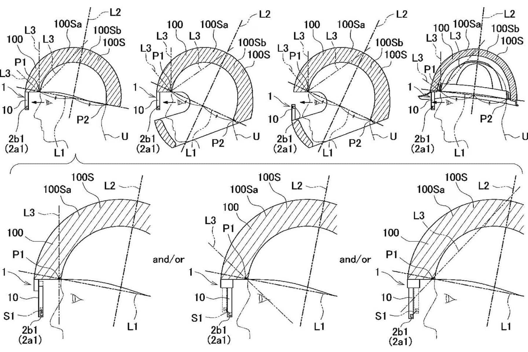 Thanks to the cameras, where the user is looking is interpreted and the image is placed in their field of vision.