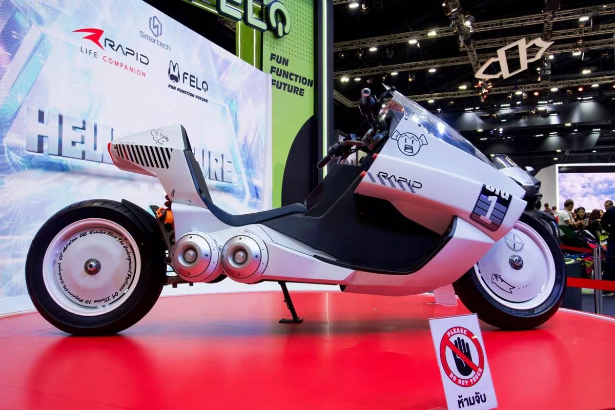 Rapid K-1988: El prototipo eléctrico tributo al legendario manga japonés Akira