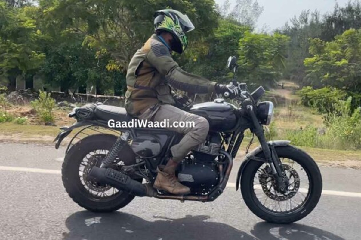Everything ready for the world debut of the Bear 650, the new Royal Enfield model