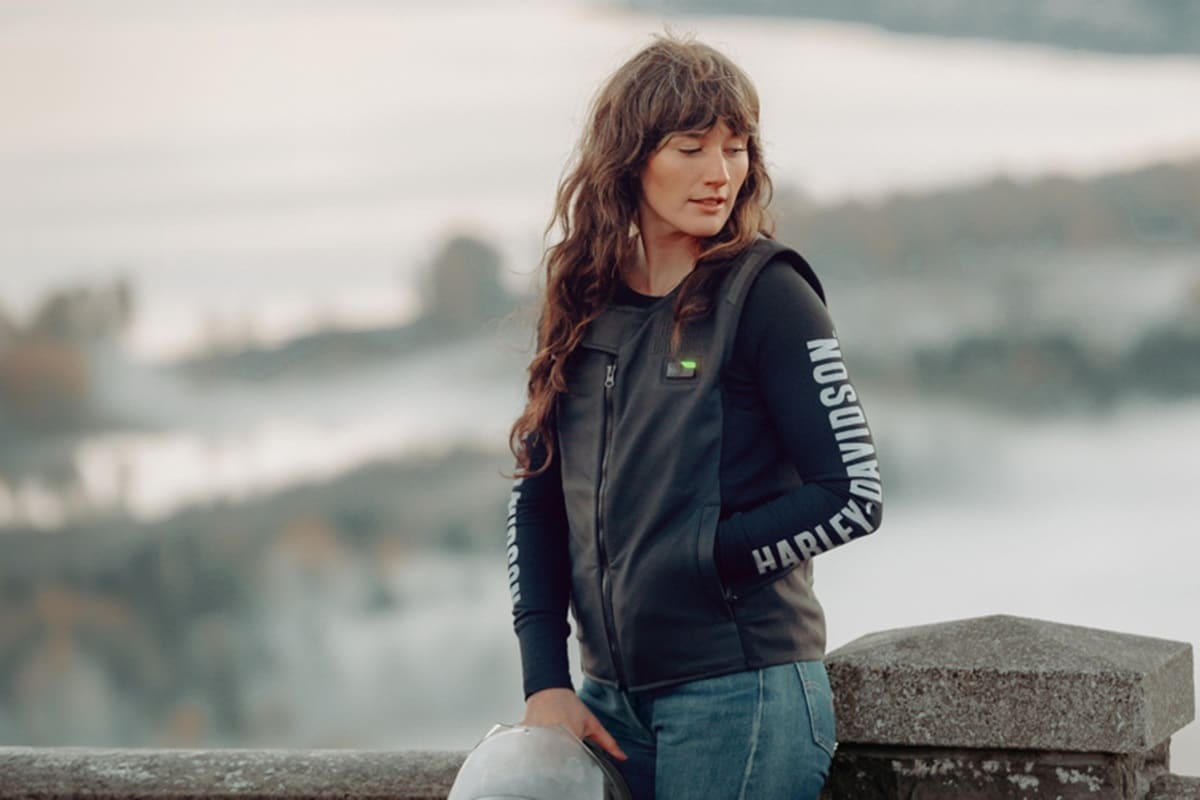 Smart Vest, the new airbag vest with the unmistakable Harley-Davidson style