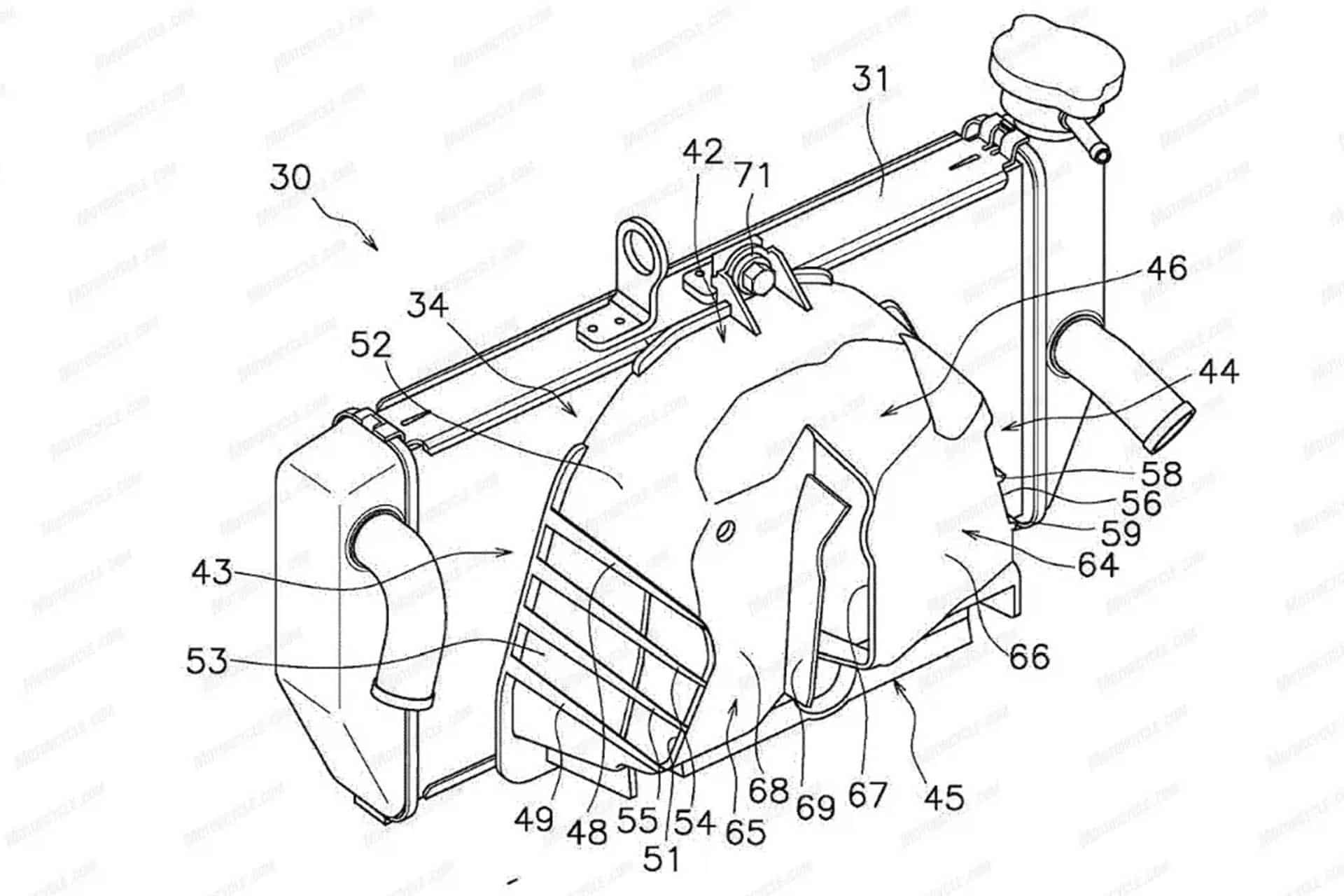 The new radiator is behind the changes