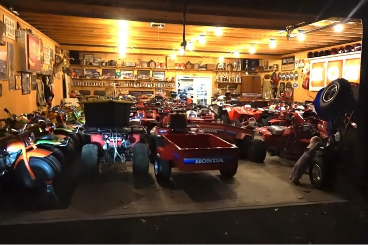 This is probably the largest collection of Honda ATCs on the planet