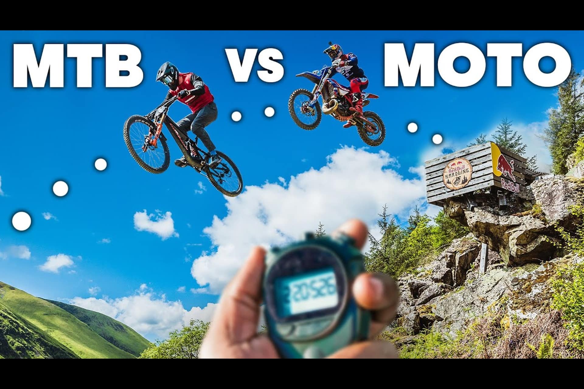 Descenso moto vs MTB