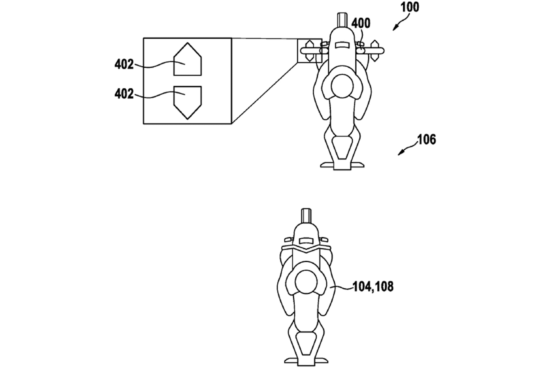 Group motorcycle trips could change radically with this system recently patented by Bosch