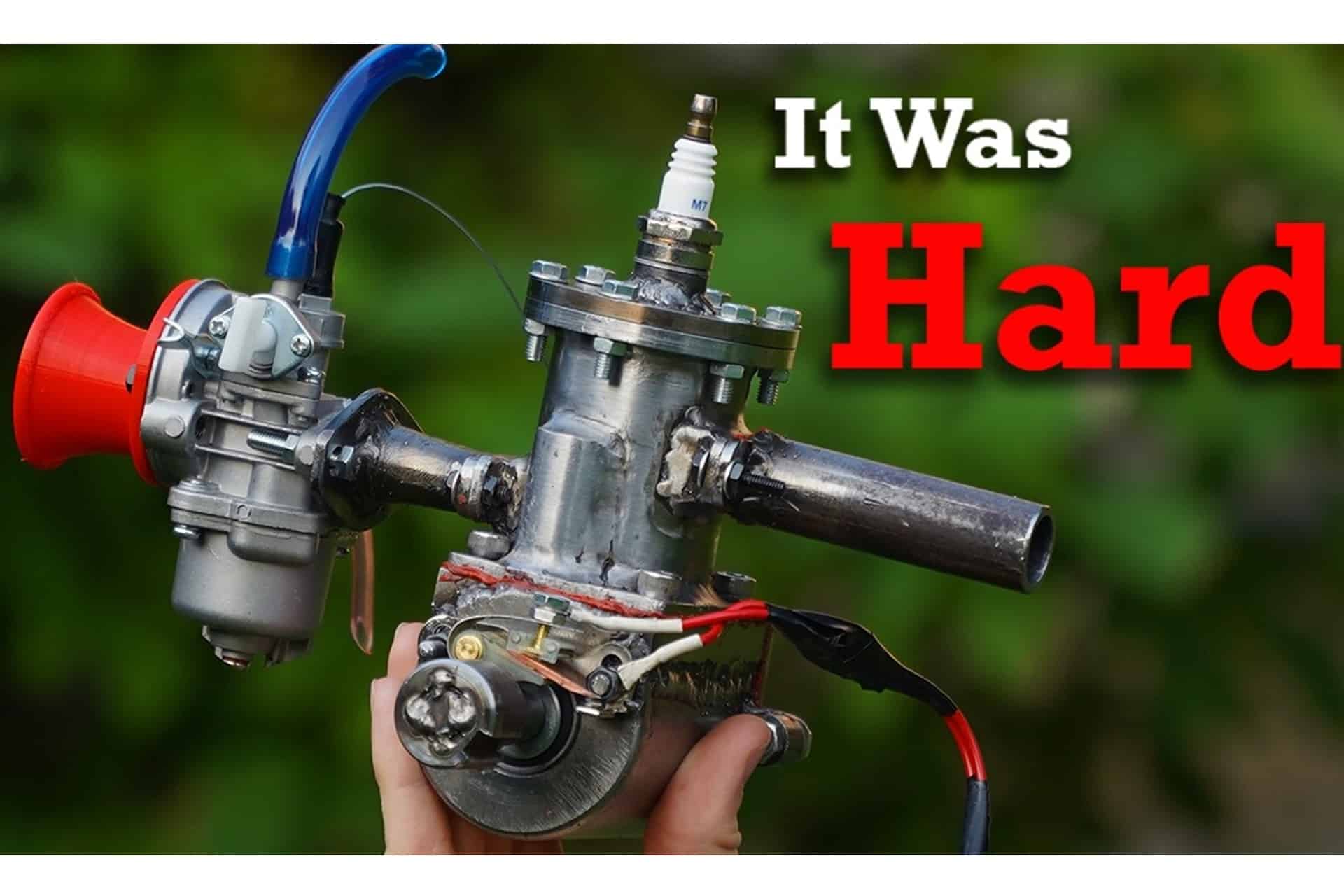 "Manitas" a la vista: Construye un motor 2T con piezas de ferretería