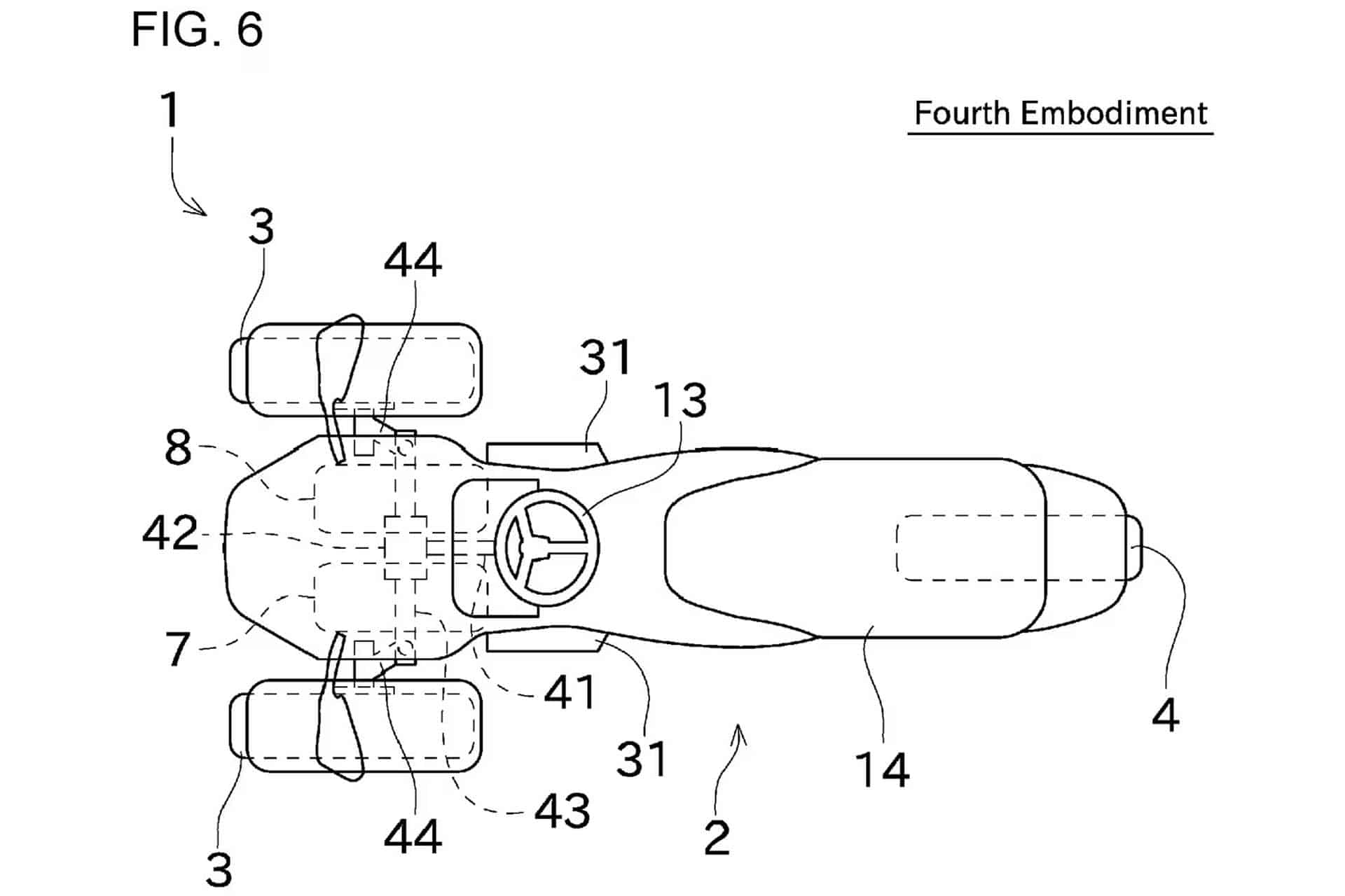 For the first time we see patents on a hydrogen-powered trike