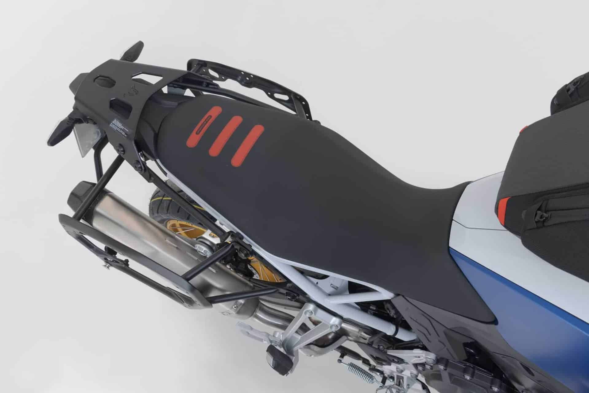 The BMW F900GS is better equipped with the extensive range of accessories from SW-Motech