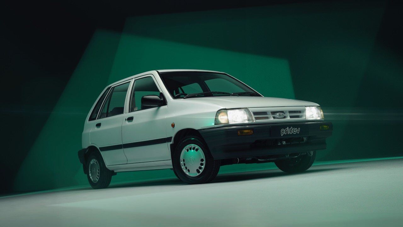 Kia Pride EV Restomod: turning a youngtimer into electric to celebrate