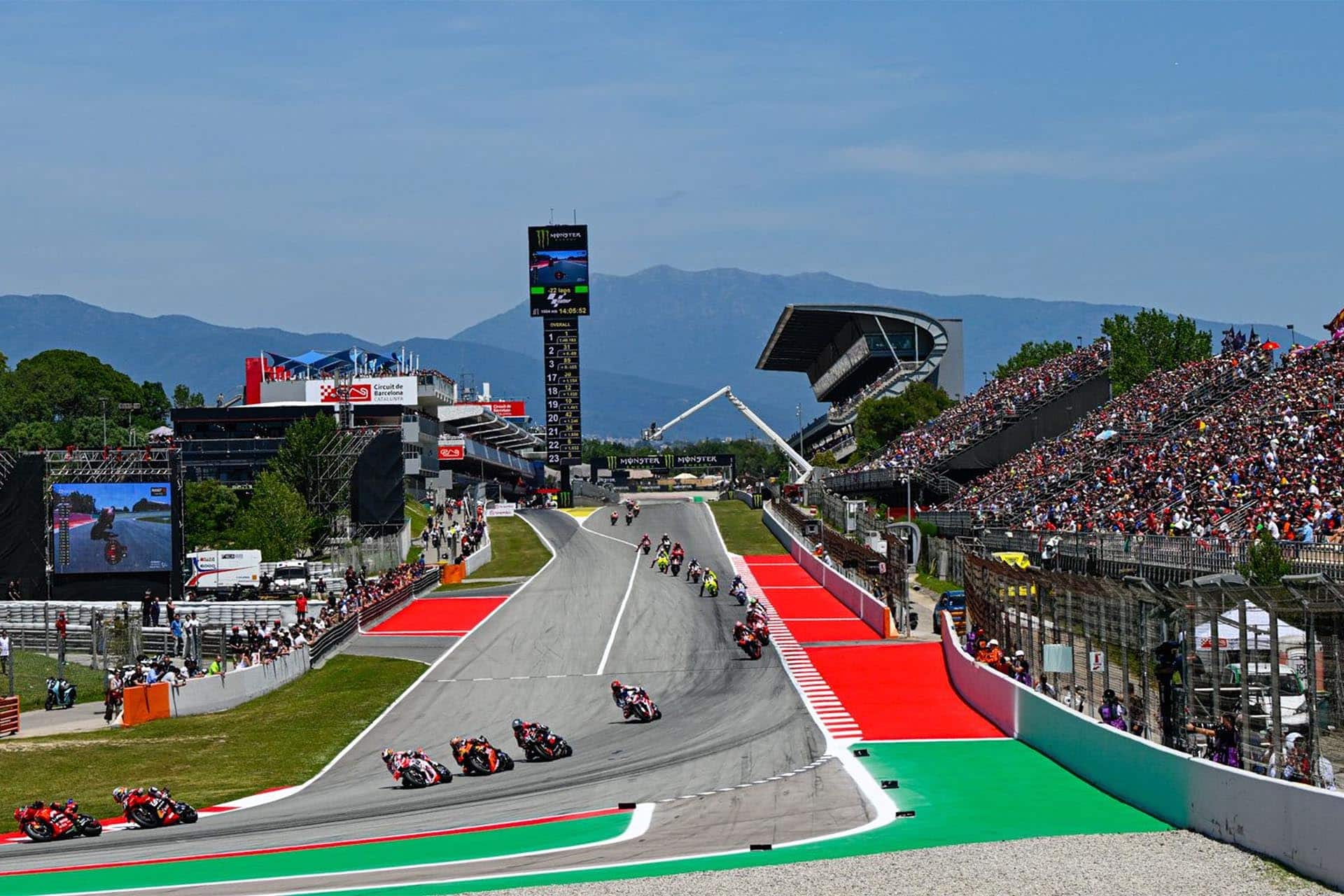 The Catalan layout replaces the Circuit Ricardo Tormo