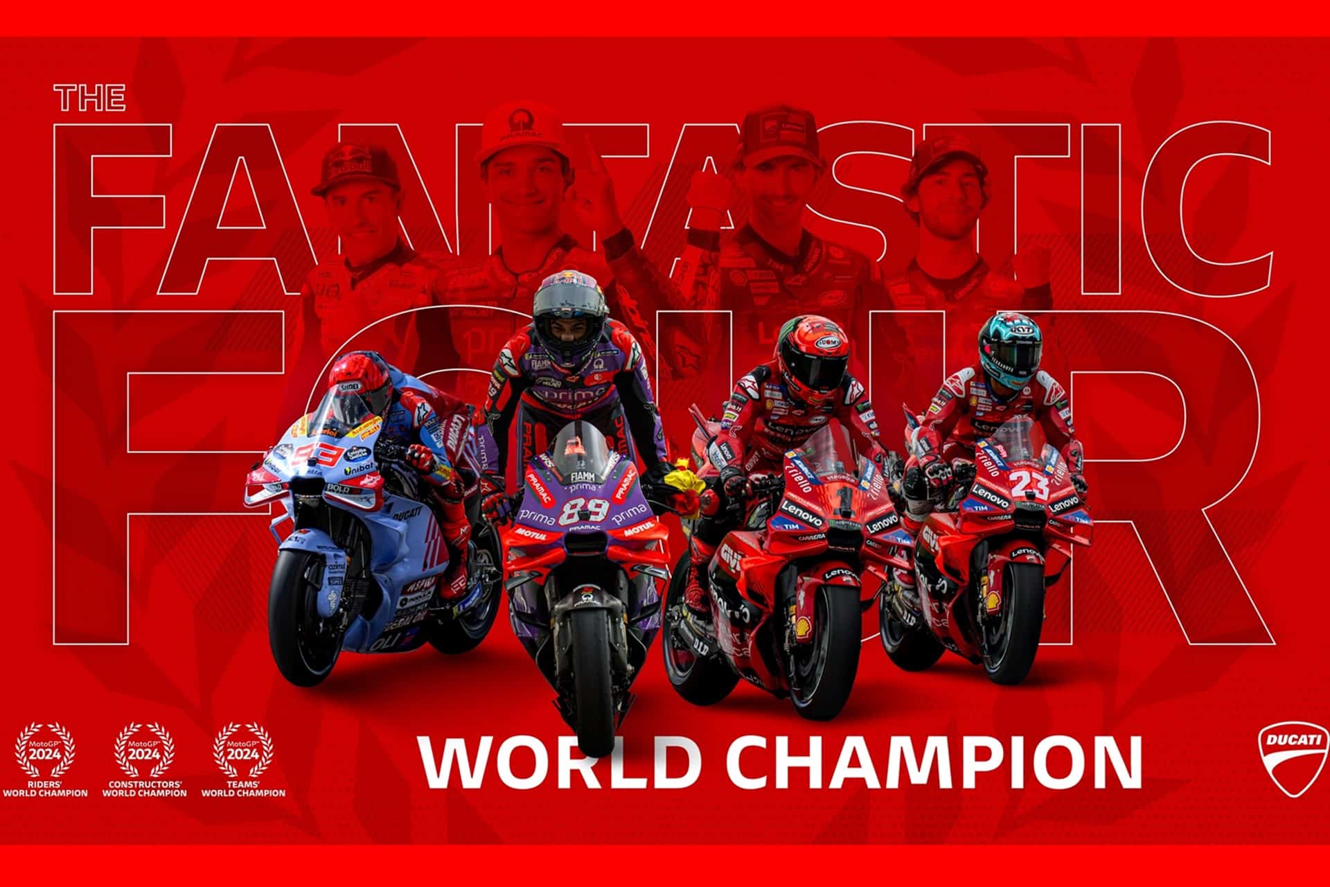 Ducati se alza con el título de MotoGP por tercer año consecutivo