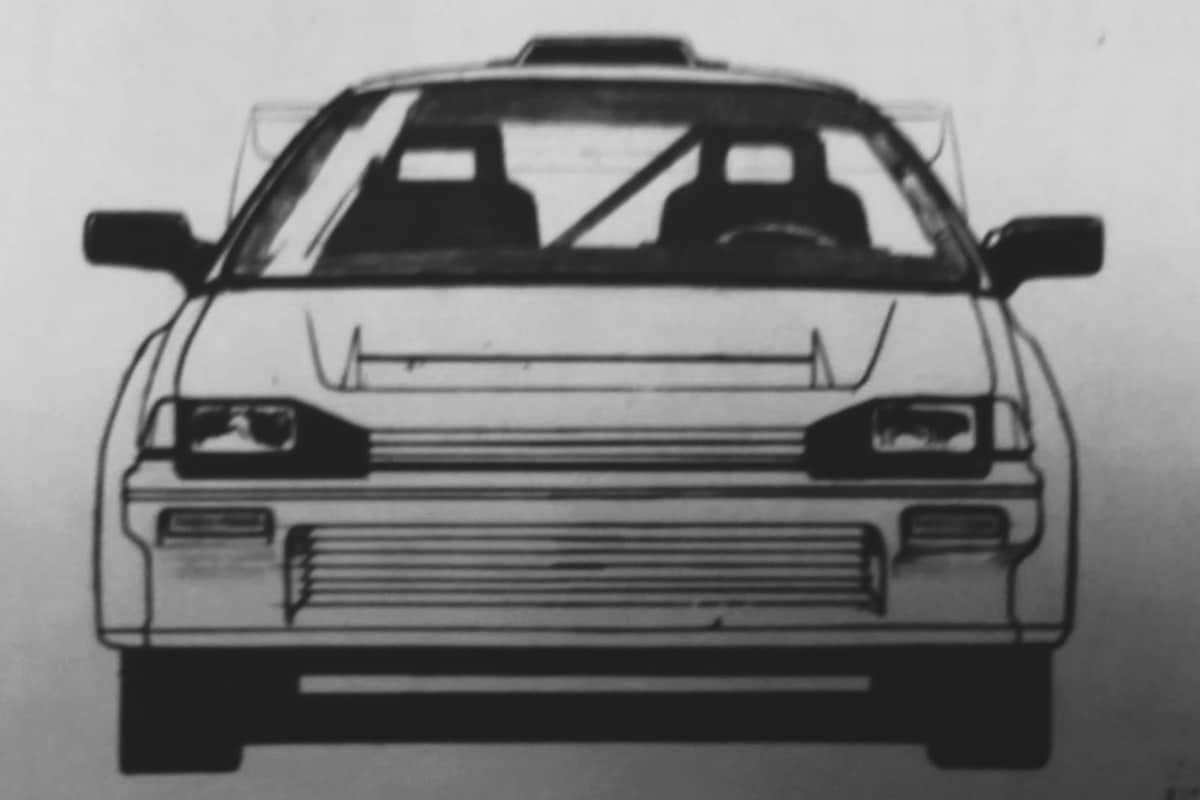 Honda Civic CRX Rally Concept: Group B with four VF1100 engines that could have been and was not...