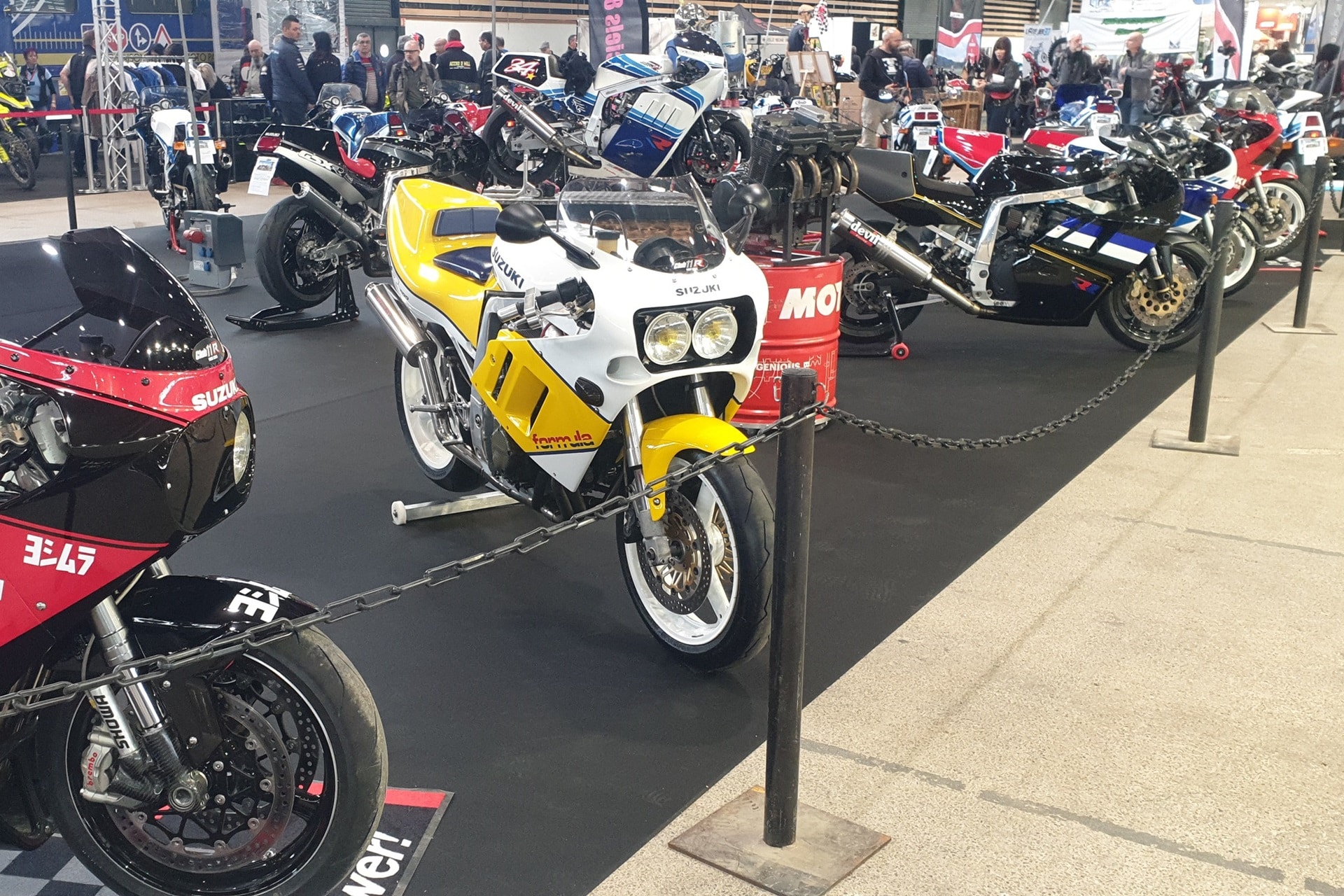 The Suzuki GSXR750 celebrates its 40th anniversary in style at the Lyon 2-wheel show