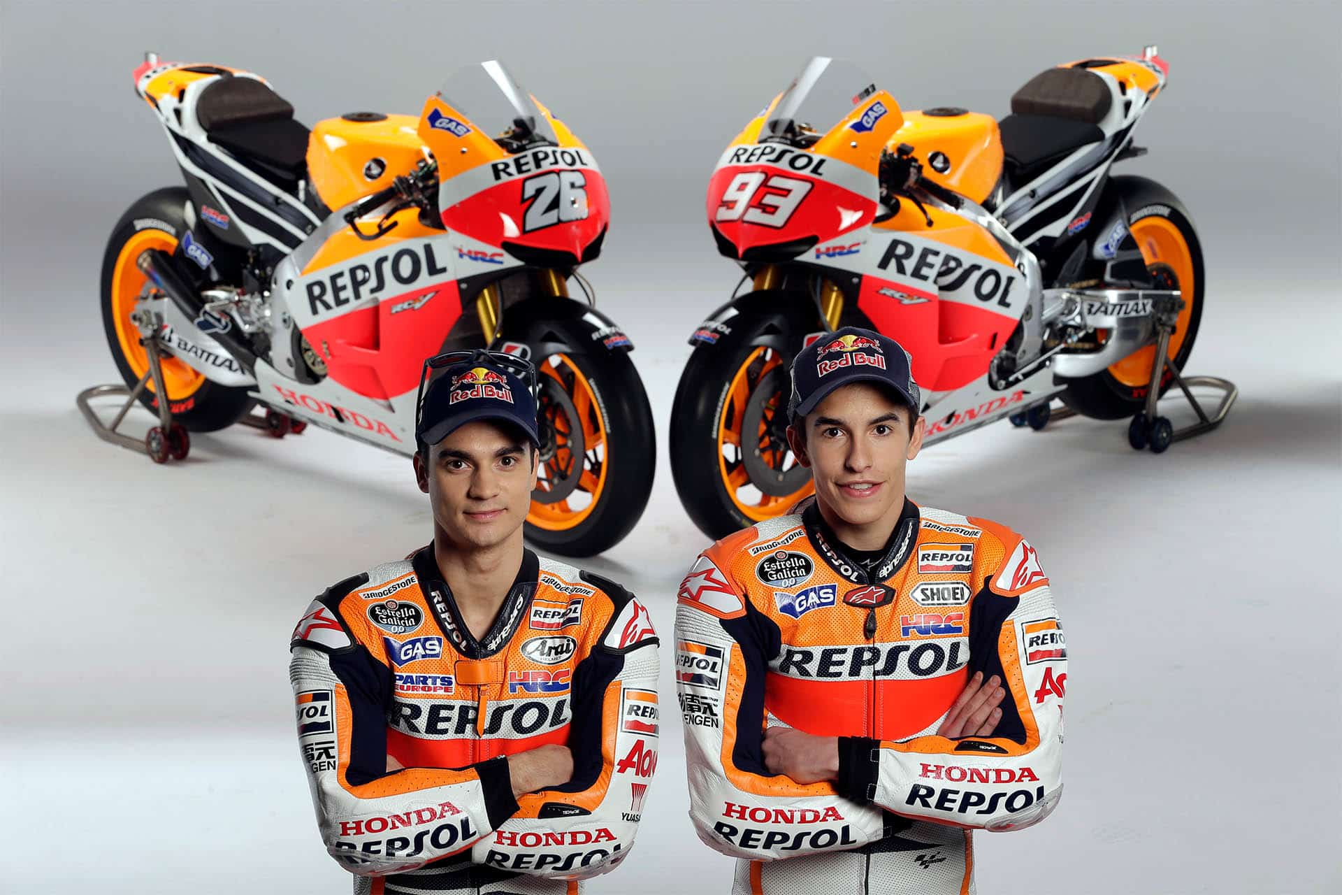 Márquez and Pedrosa: 11 titles