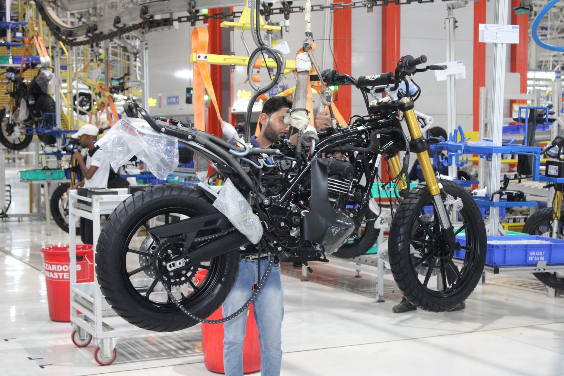 Bajaj dominate and press