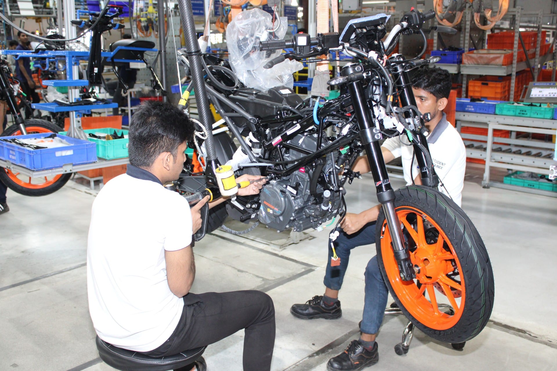 Bajaj dominate and press