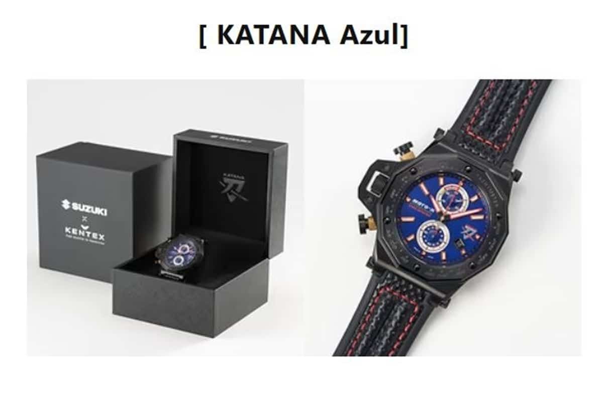 New Suzuki × Kentex Moto-R watches, of limited edition, in versions "Hayabusa" and "Katana Blue"