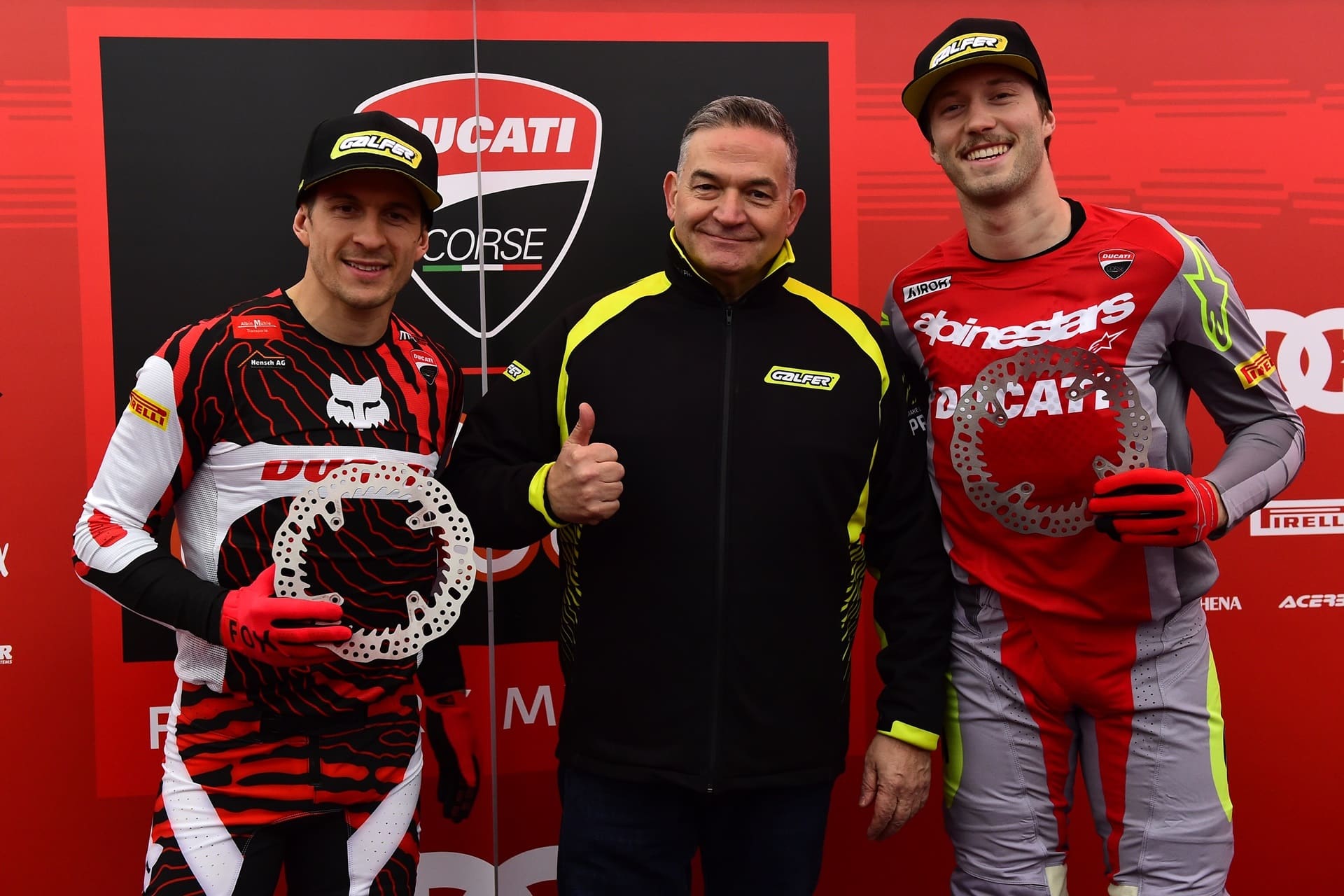 El Ducati Factory MX Team ha presentado a Galfer como su proveedor exclusivo de sistemas de frenado en el MXGP 2025