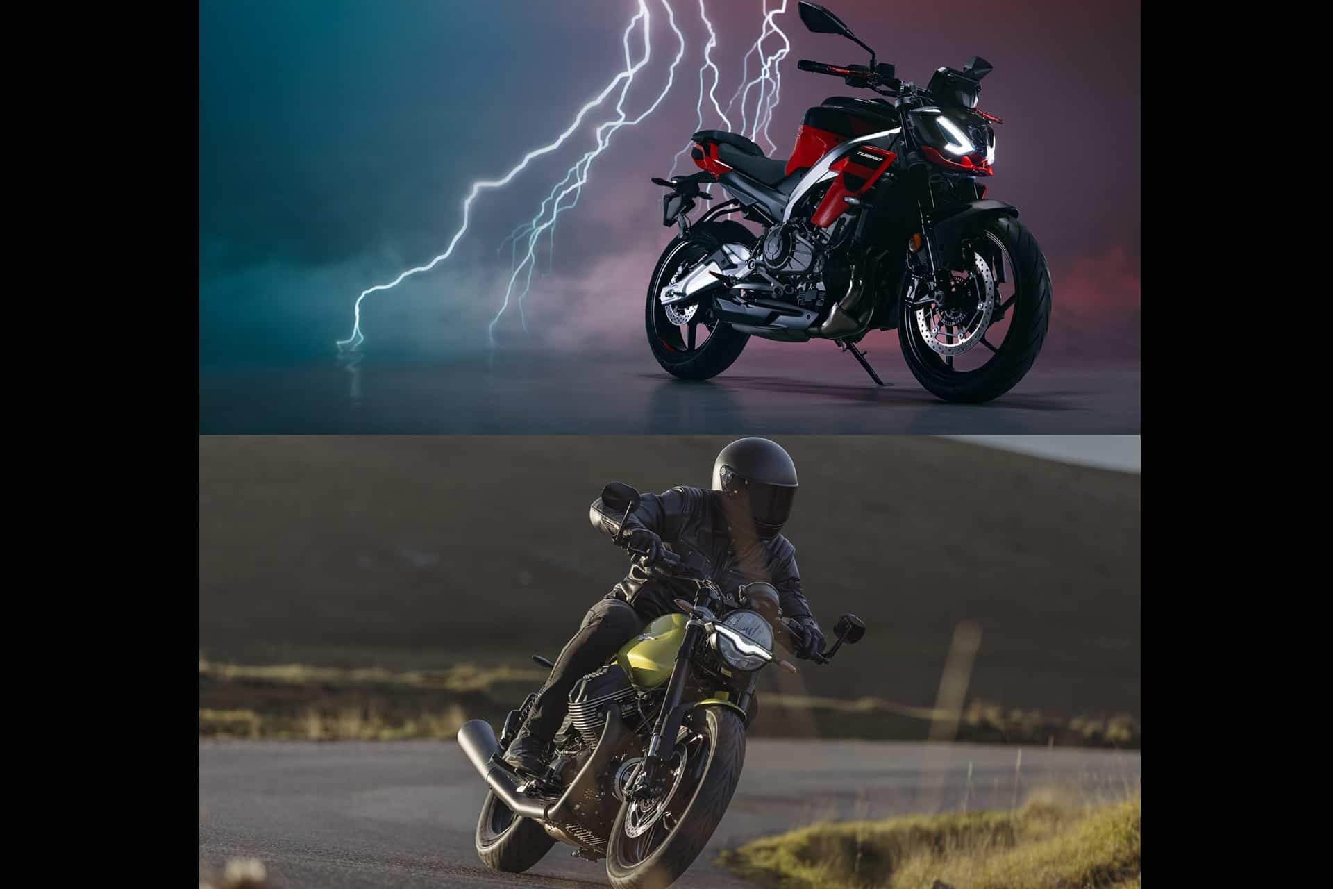 Las nuevas Aprilia Tuono 457 y Moto Guzzi V7 Sport 2025 ya disponibles online