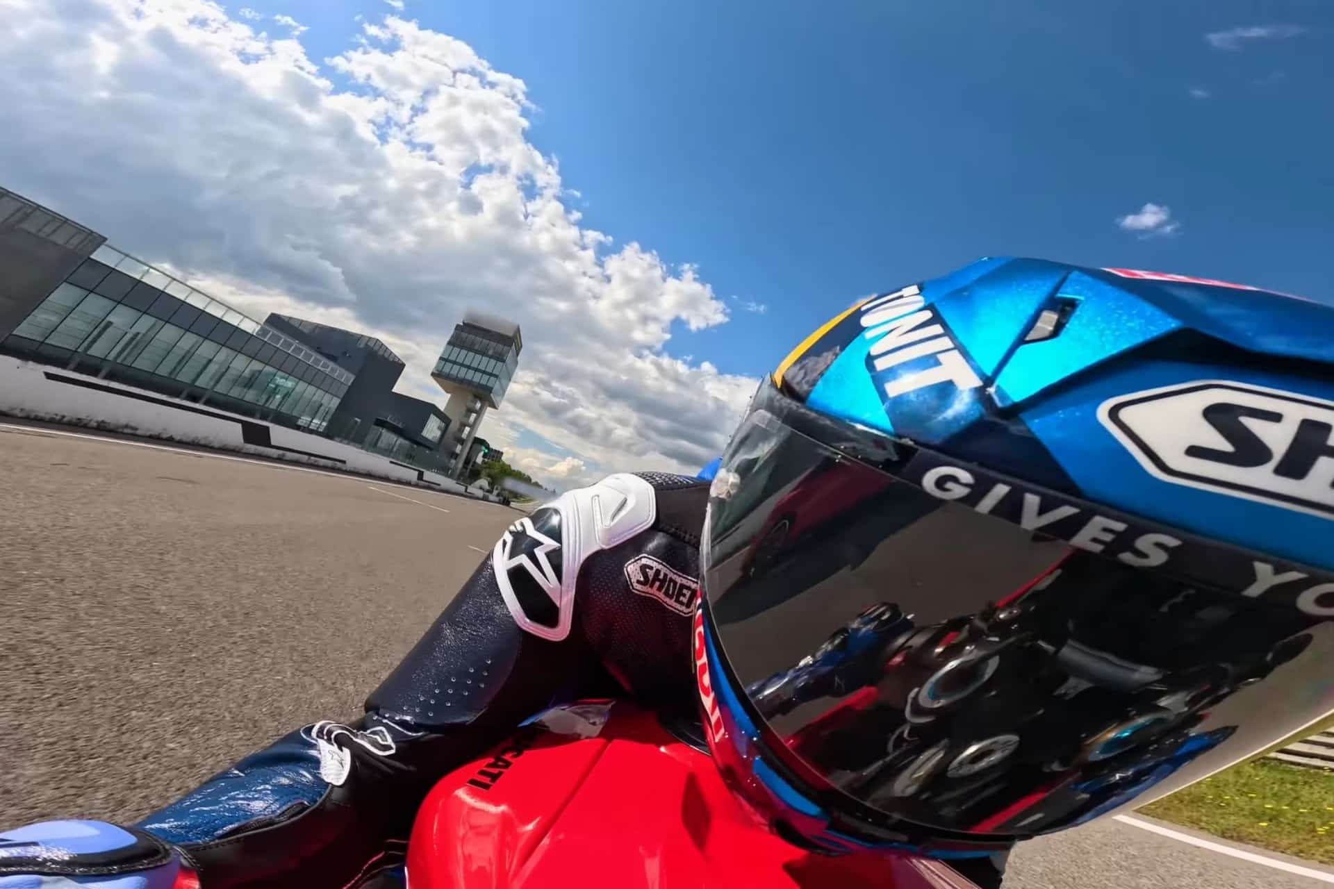 Marc and Alex Márquez Ducati Panigale V4 S and Audi RS E-Tron GT