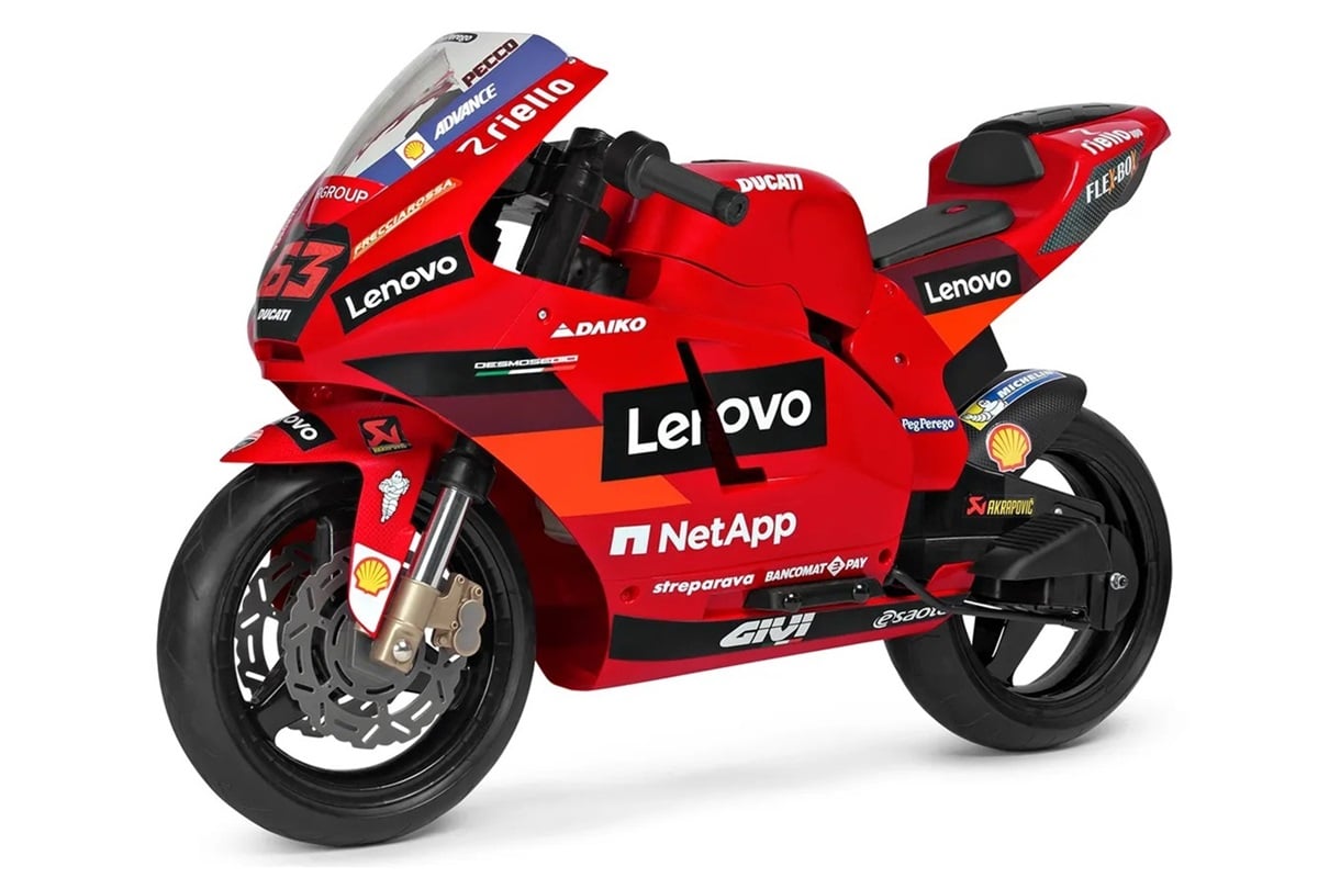 Colección de juguetes Peg Perego x Ducati: La pasión roja se extiende entre los más pequeños