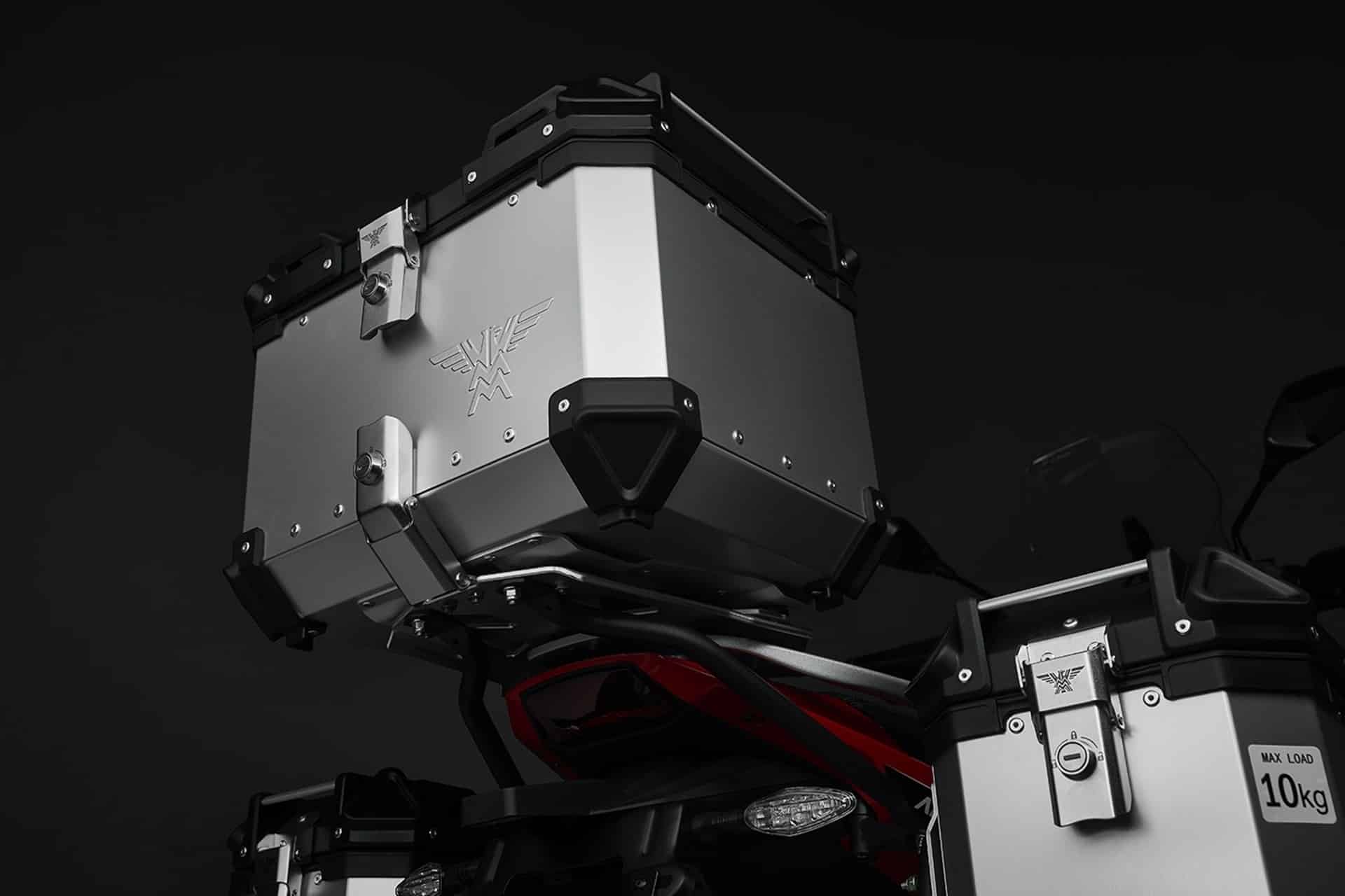 Moto Morini accessories range for X-Cape 650 and Semizzo: It combines Italian loading, comfort capacity and design capacity