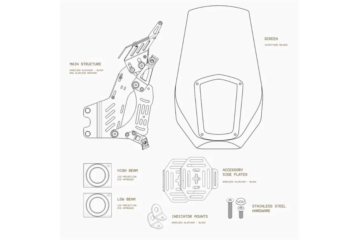 Kriega wears this Honda Nx650 Rally with its range of accessories Os-Base Adventure