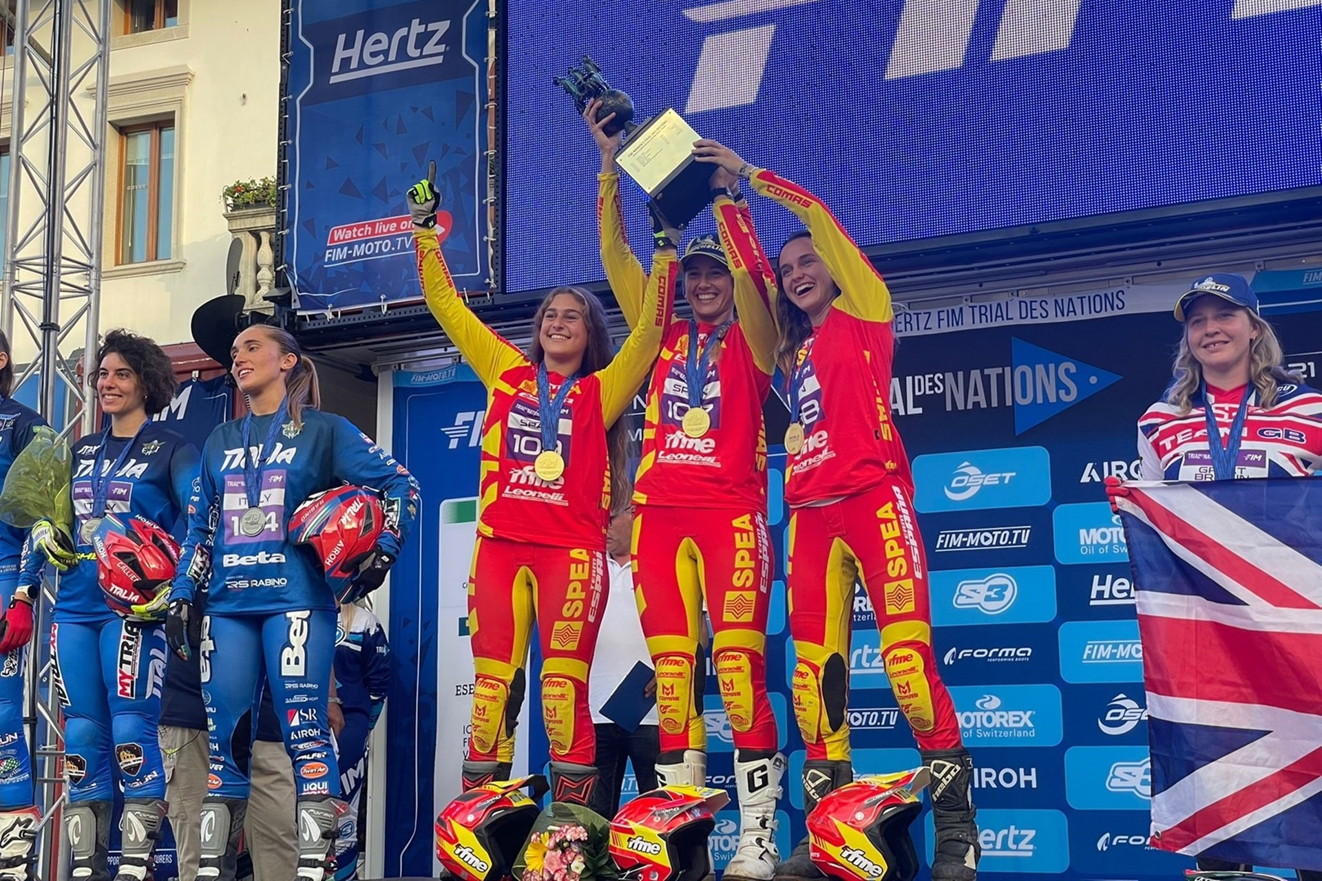 Spain owner and lady in the trial of the nations 2025