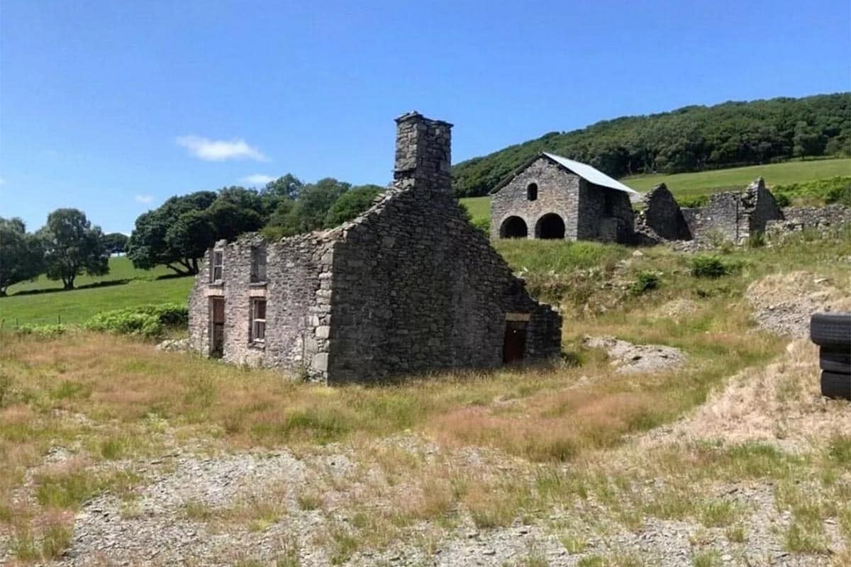 There are different buildings on the land