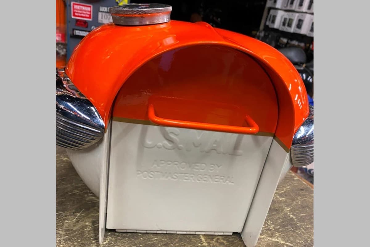 The tank of a Bonneville T120 can have more uses than one imagines