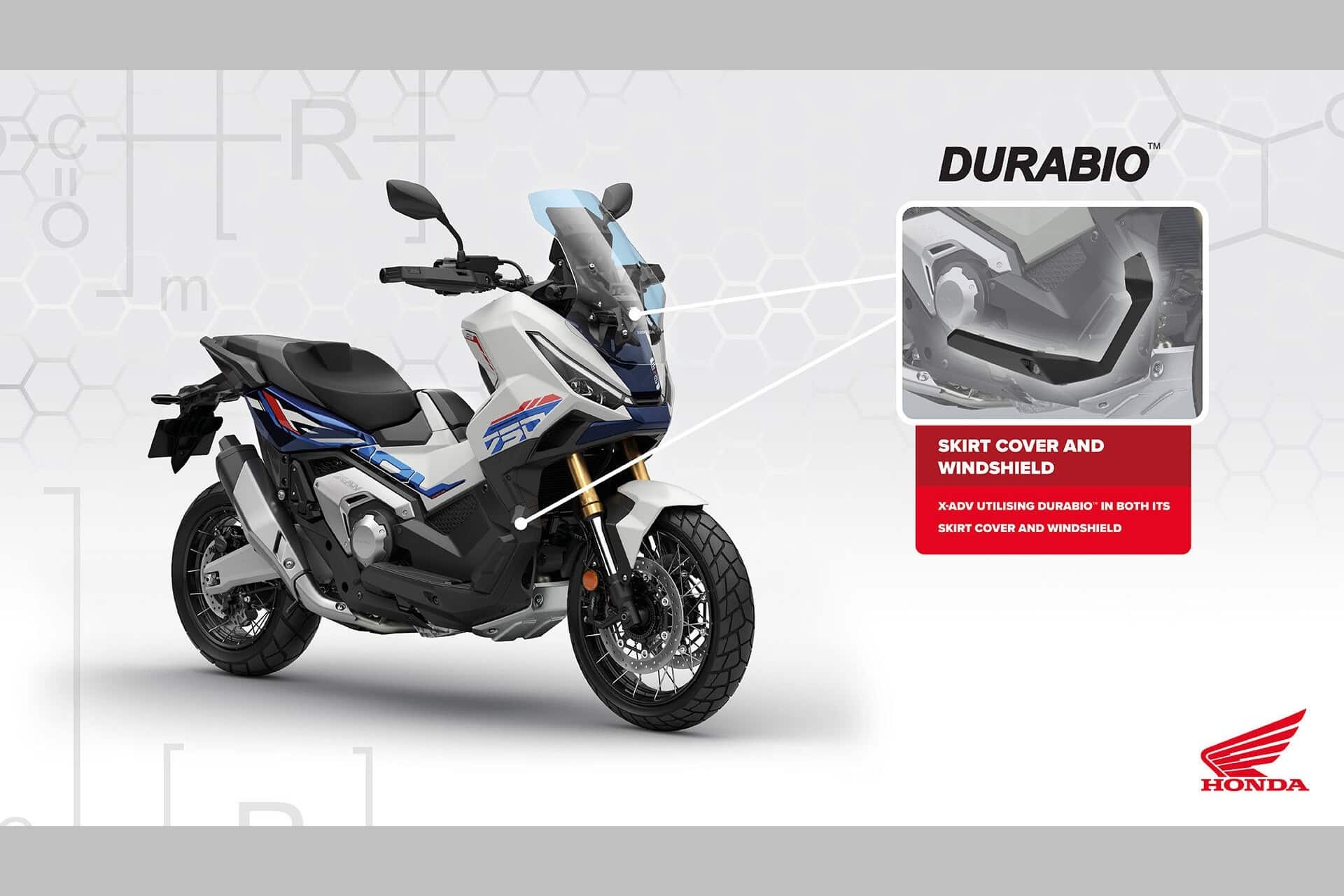 The Durabio takes center stage within the current range of Honda models