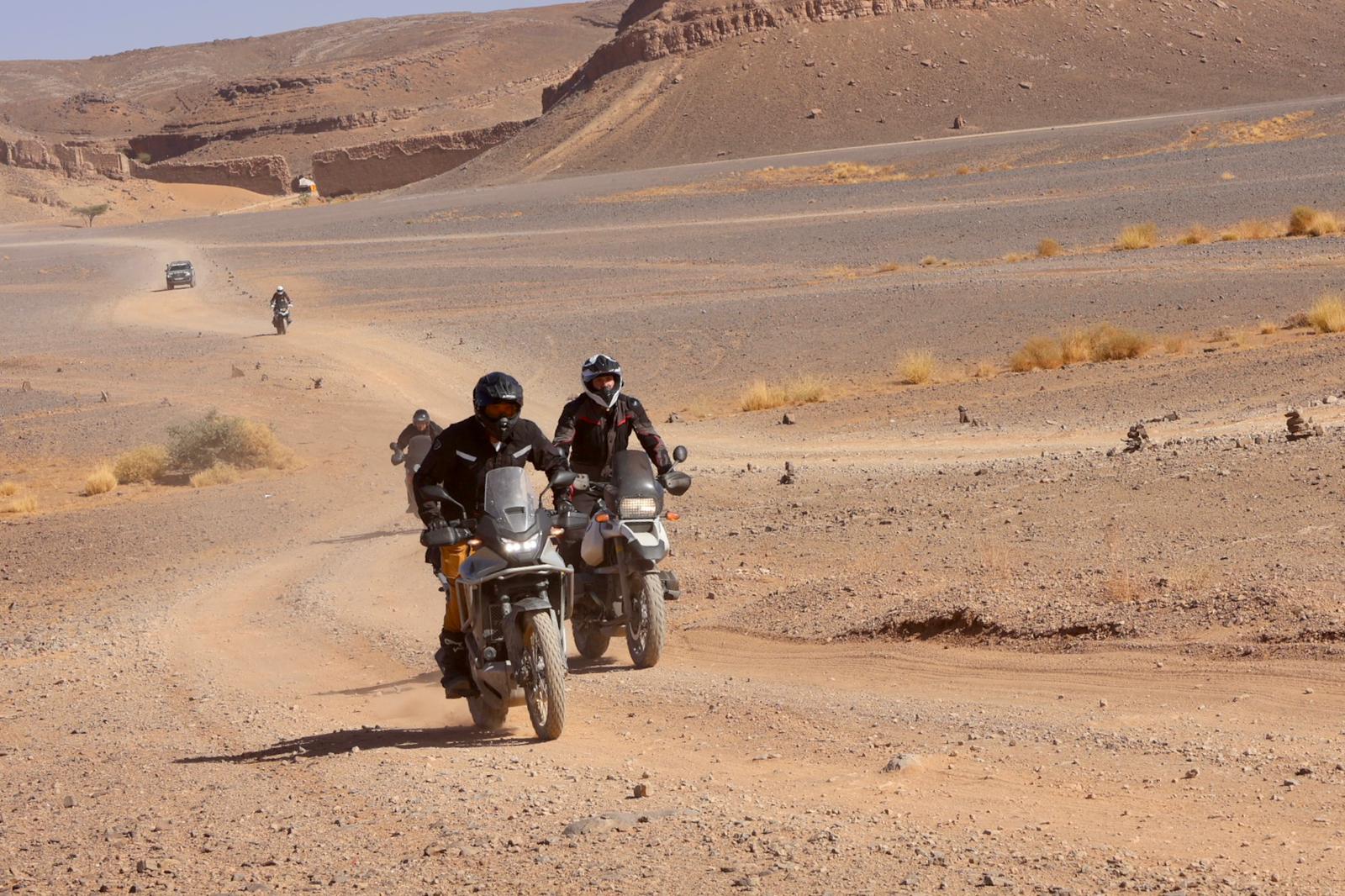 Honda Transalp tested in Morocco