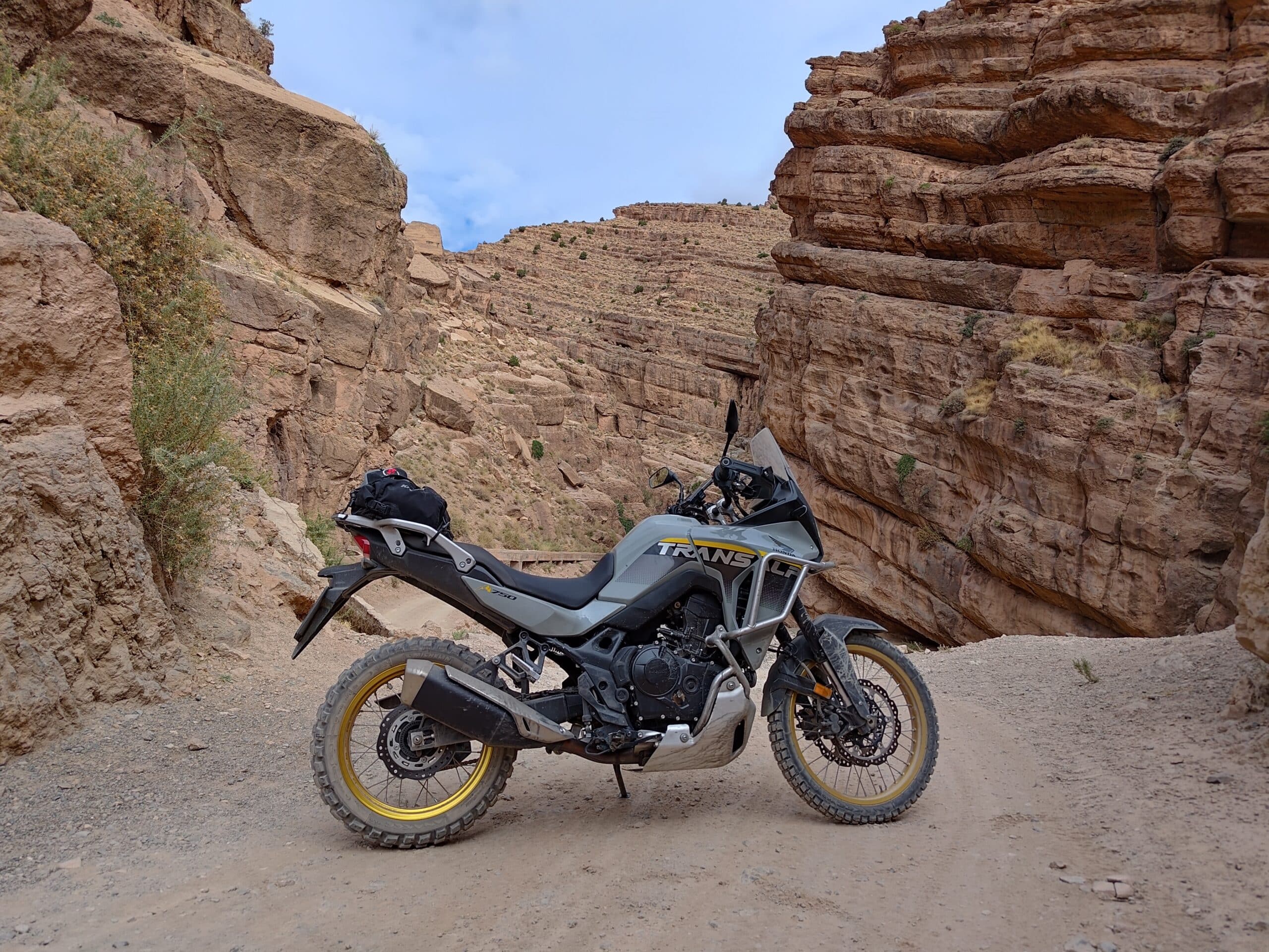 Honda Transalp tested in Morocco