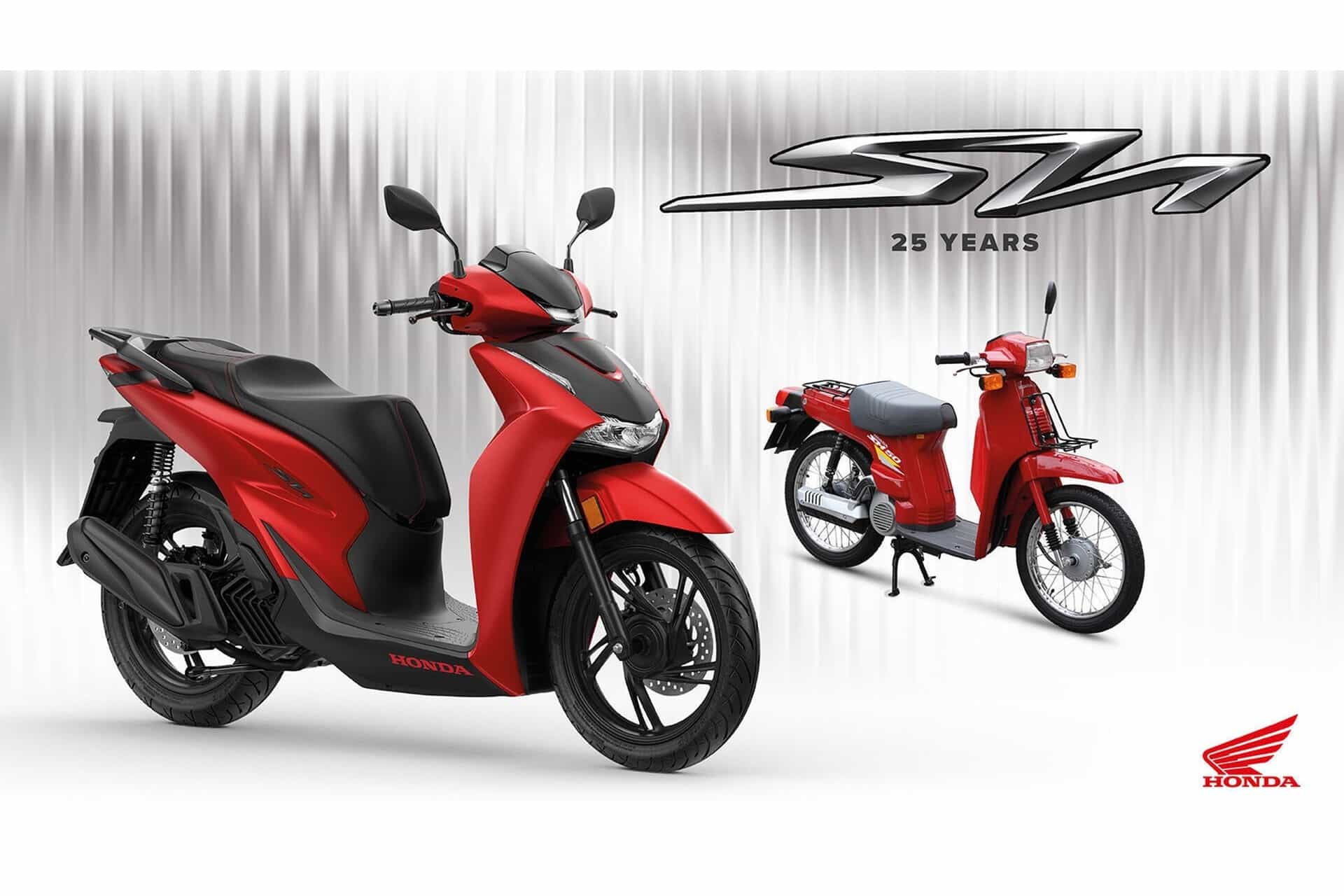Las icónicas siglas SH125 de Honda celebran su 25 aniversario
