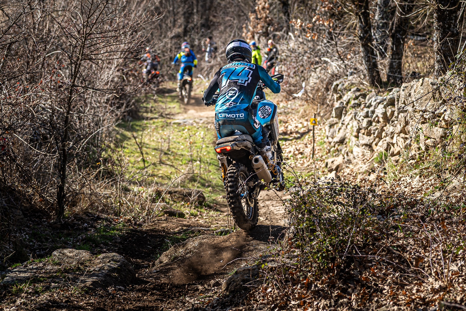 Mario Román achieves his first victory at the controls of the CFMoto 450MT