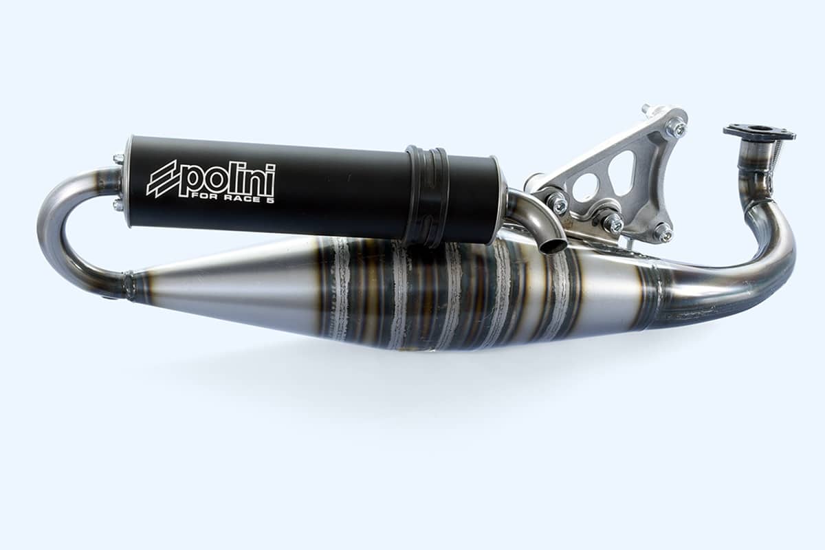 Polini renews its For Race 5 range by applying important improvements to the entire exhaust line
