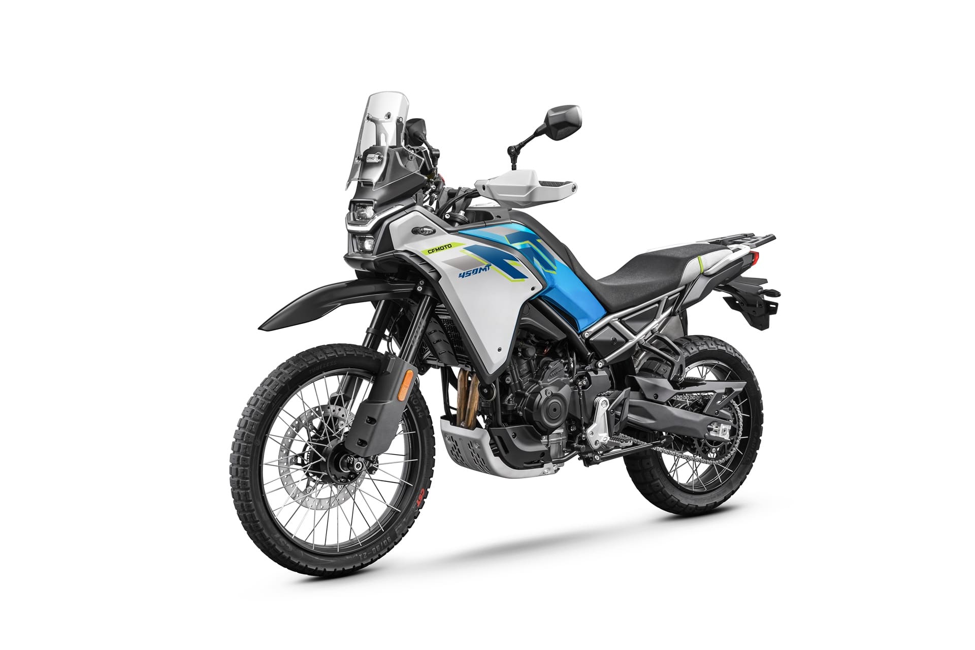 CFMoto raises the bar with the 2026 450MT: Now standard with Akrapovič exhaust and Rally Pack