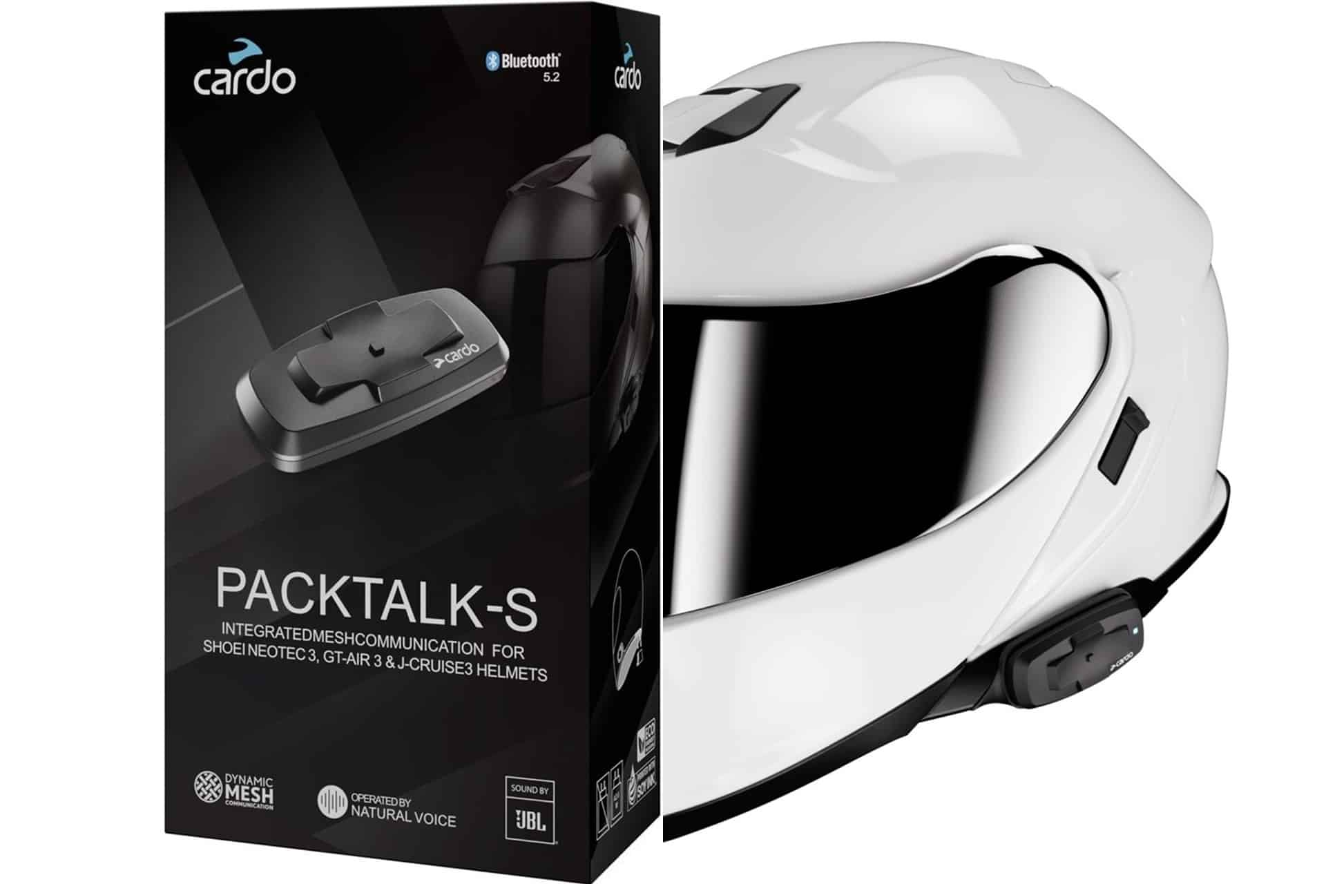 Cardo presenta los nuevos intercomunicadores Packtalk-S y 4X-S para cascos Shoei Gen 3