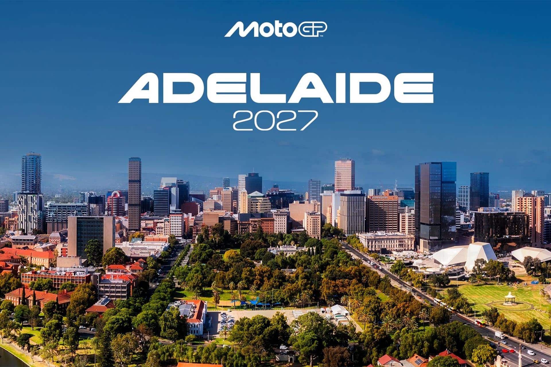 The route runs through the city of Adelaide