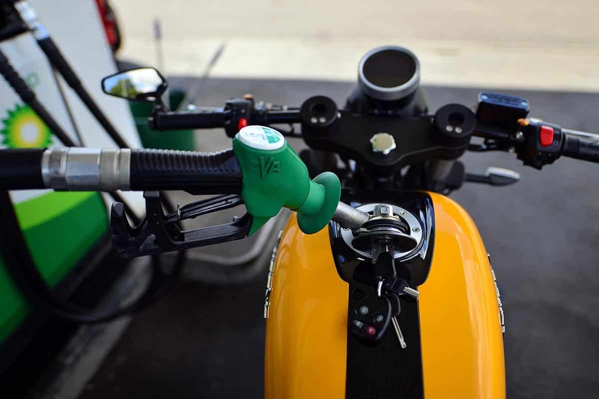 The difference in price compared to unleaded gasoline is notable