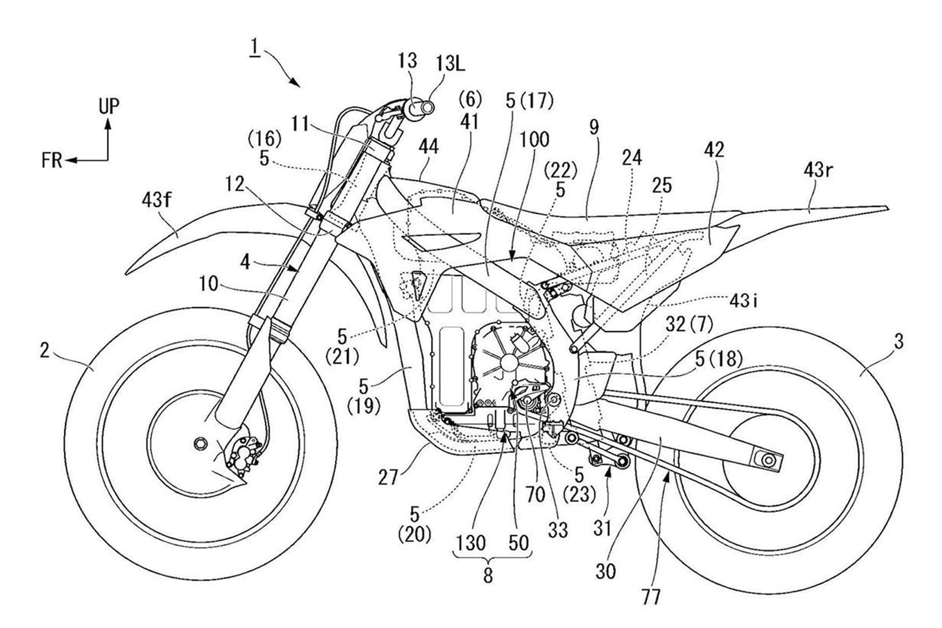 Honda patenta un embrague electrónico con actuadores hápticos para motos off-road eléctricas