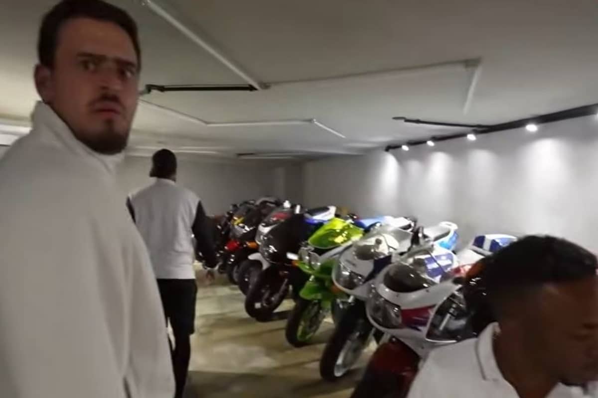 Neymar and his “NOT” motorcycle collection
