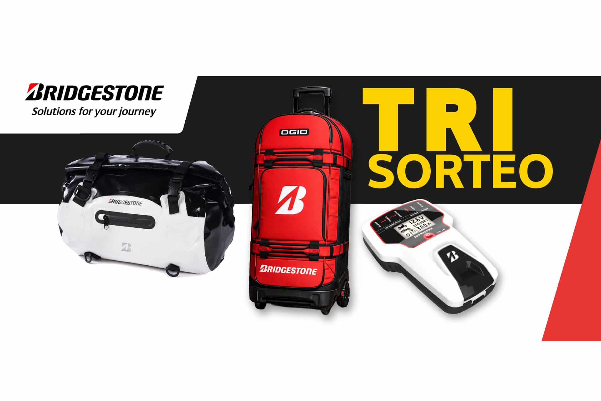 SoyMotero.net y Bridgestone lanza un tri-sorteo motero con tres premios imprescindibles