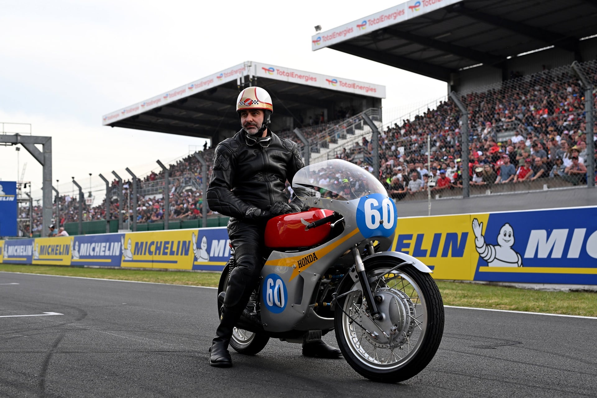 The CB1000F rubs shoulders with four brand legends in two sporting events