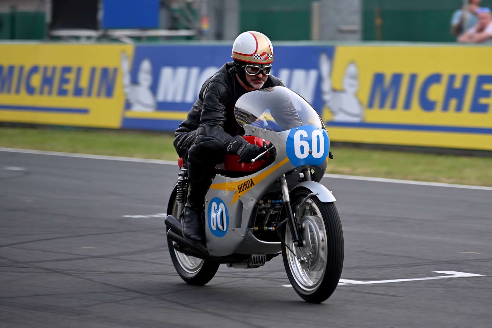 The CB1000F rubs shoulders with four brand legends in two sporting events