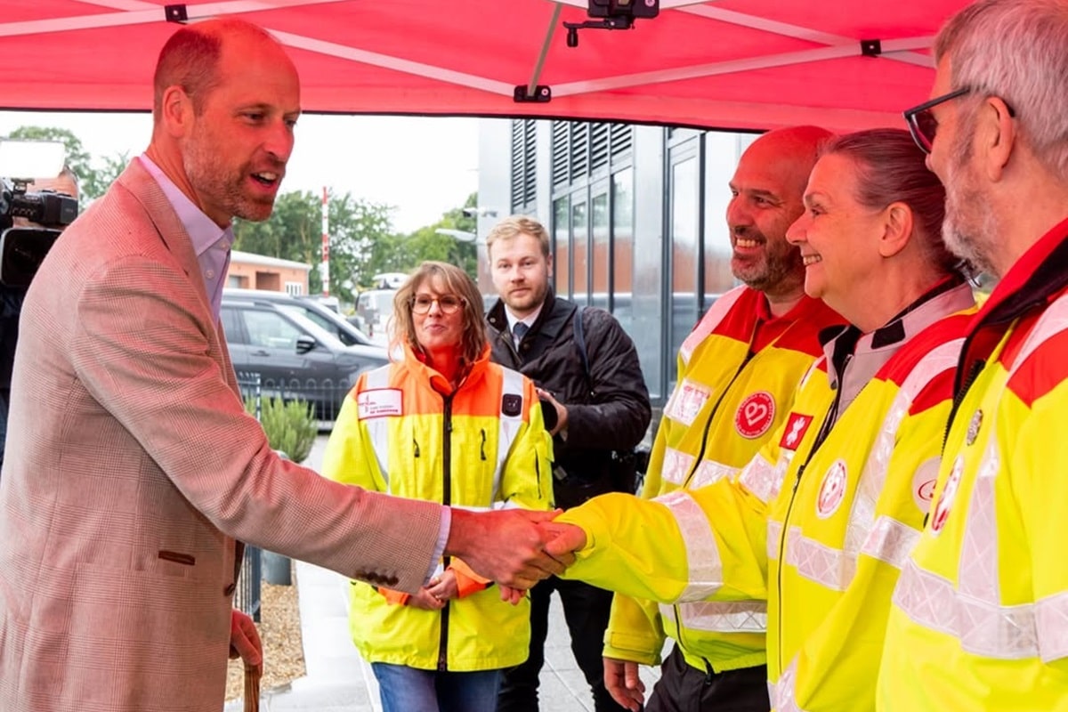 Prince William acknowledges continuing to ride a motorcycle “in disguise” at a recent event with the well-known Blood Bikers of Norfolk