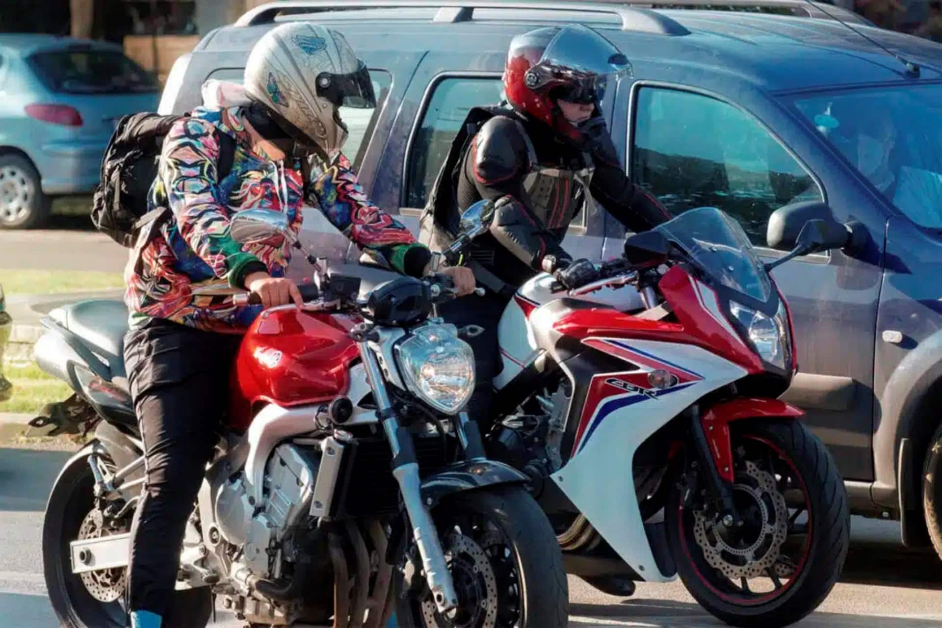 Hot summer on the motorcycle
