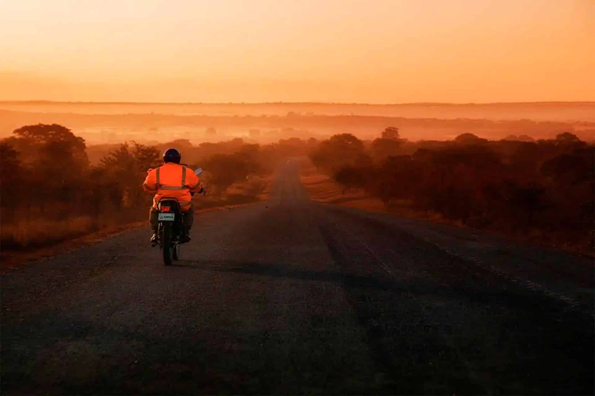 Verano calor en la moto
