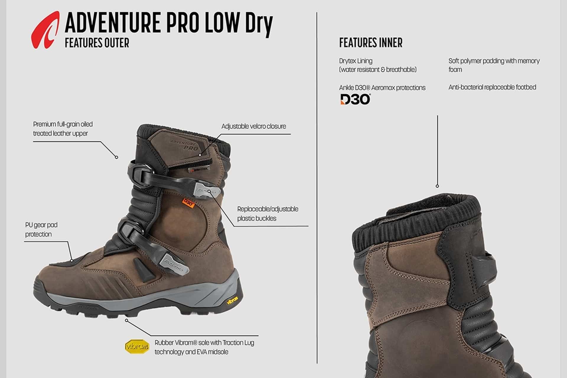 New Adventure PRO Dry and Adventure PRO LOW Dry 2026 ranges: Formaboots presents its recent evolution
